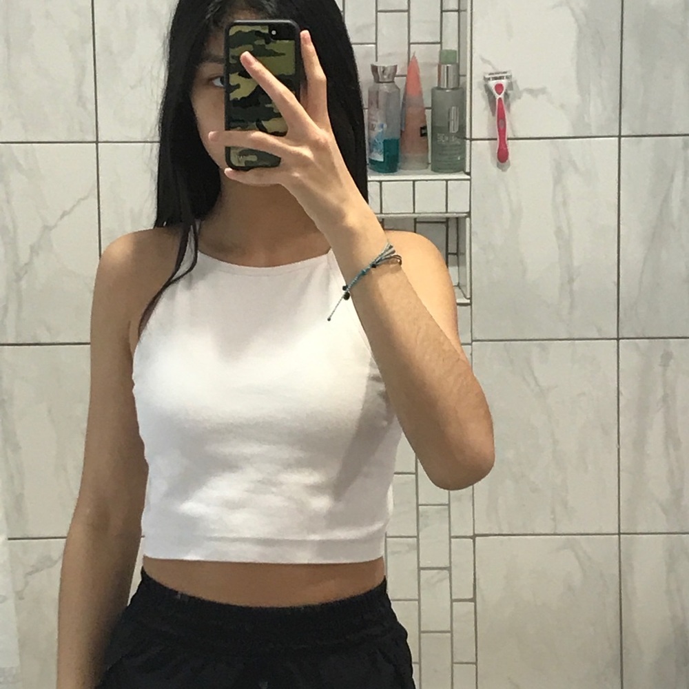 White Forever 21 Tank Top